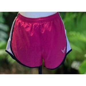 Nike Womens Activewear Running Dri Fit Tempo Shorts Size S Drawstring Pink White